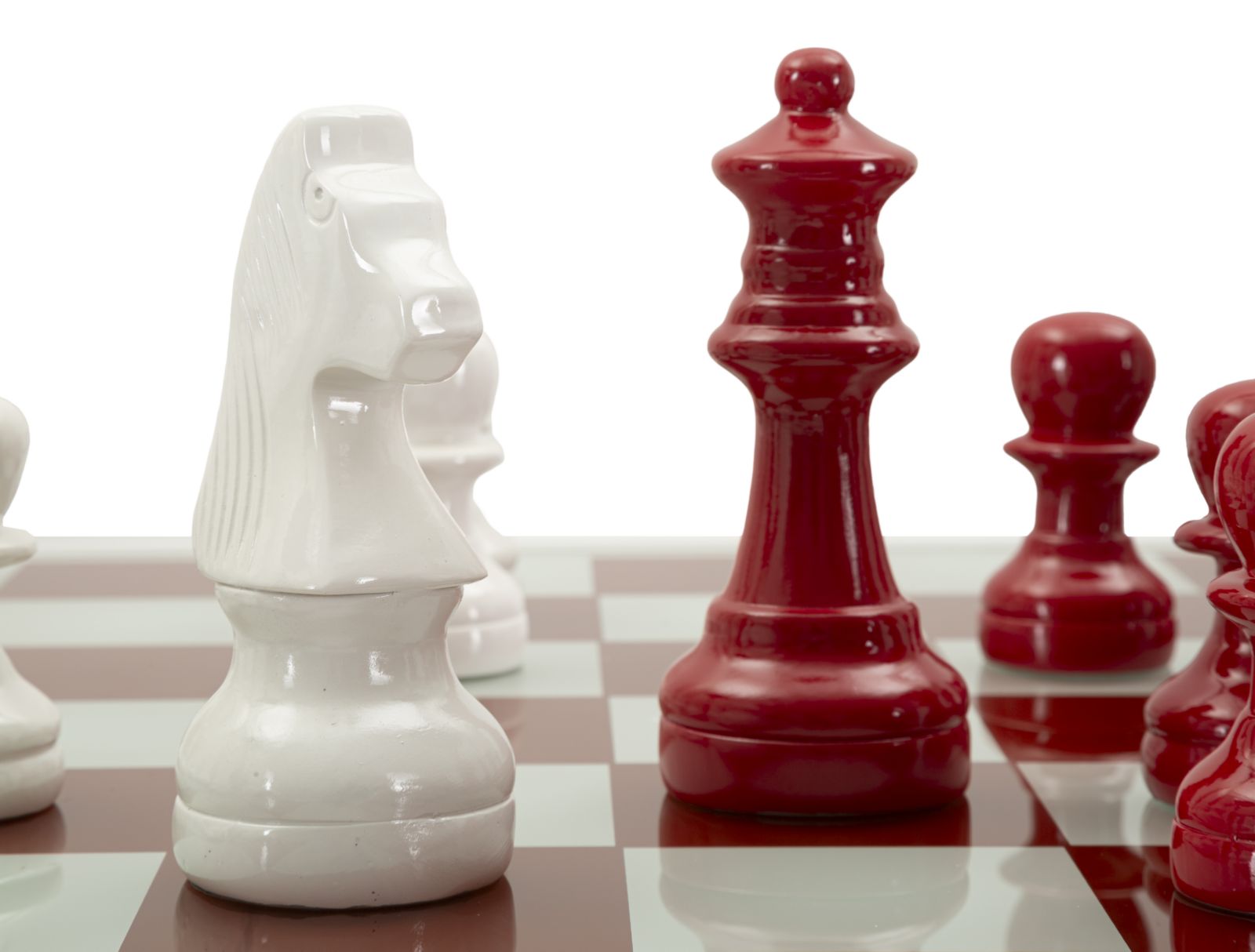 Dekoratívna socha Set Scacchiera Rossa Mauro Ferretti, červená/biela