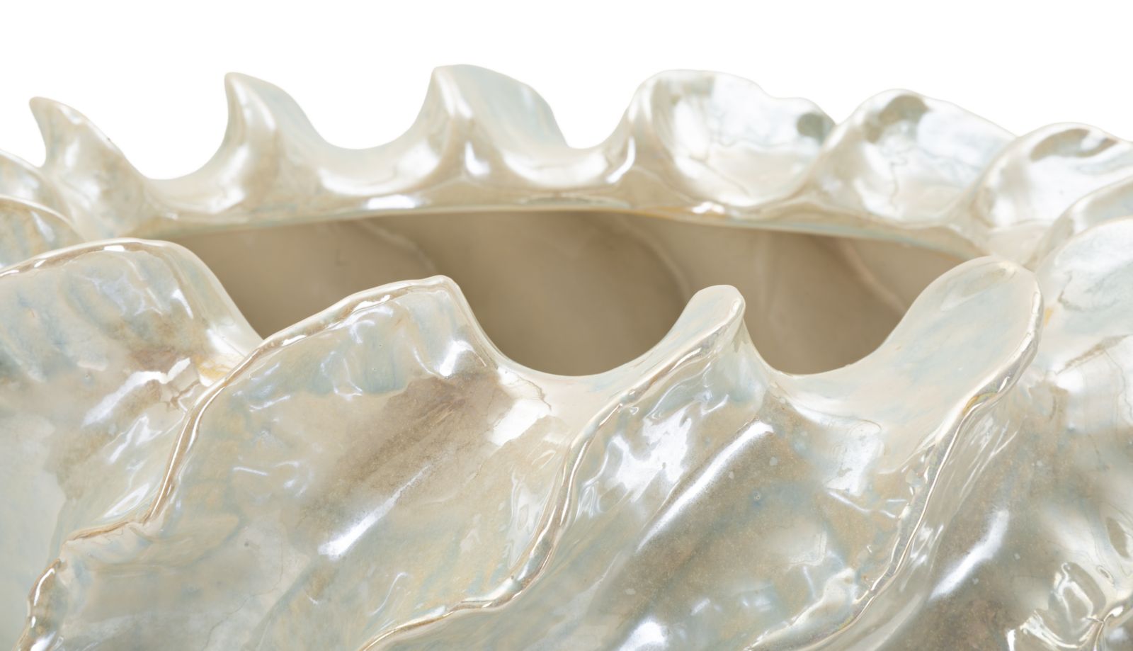 Dekoratívny doplnok Cachepot Perly Mauro Ferretti Ø 43×16 cm