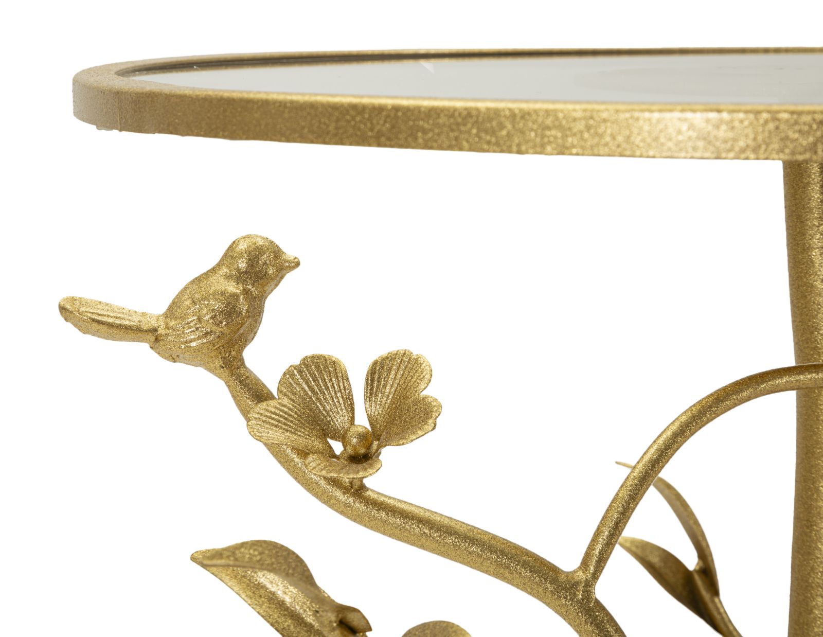 Dekoratívny doplnok Tavolinetto Birds Glass Mauro Ferretti Ø 38×60 cm