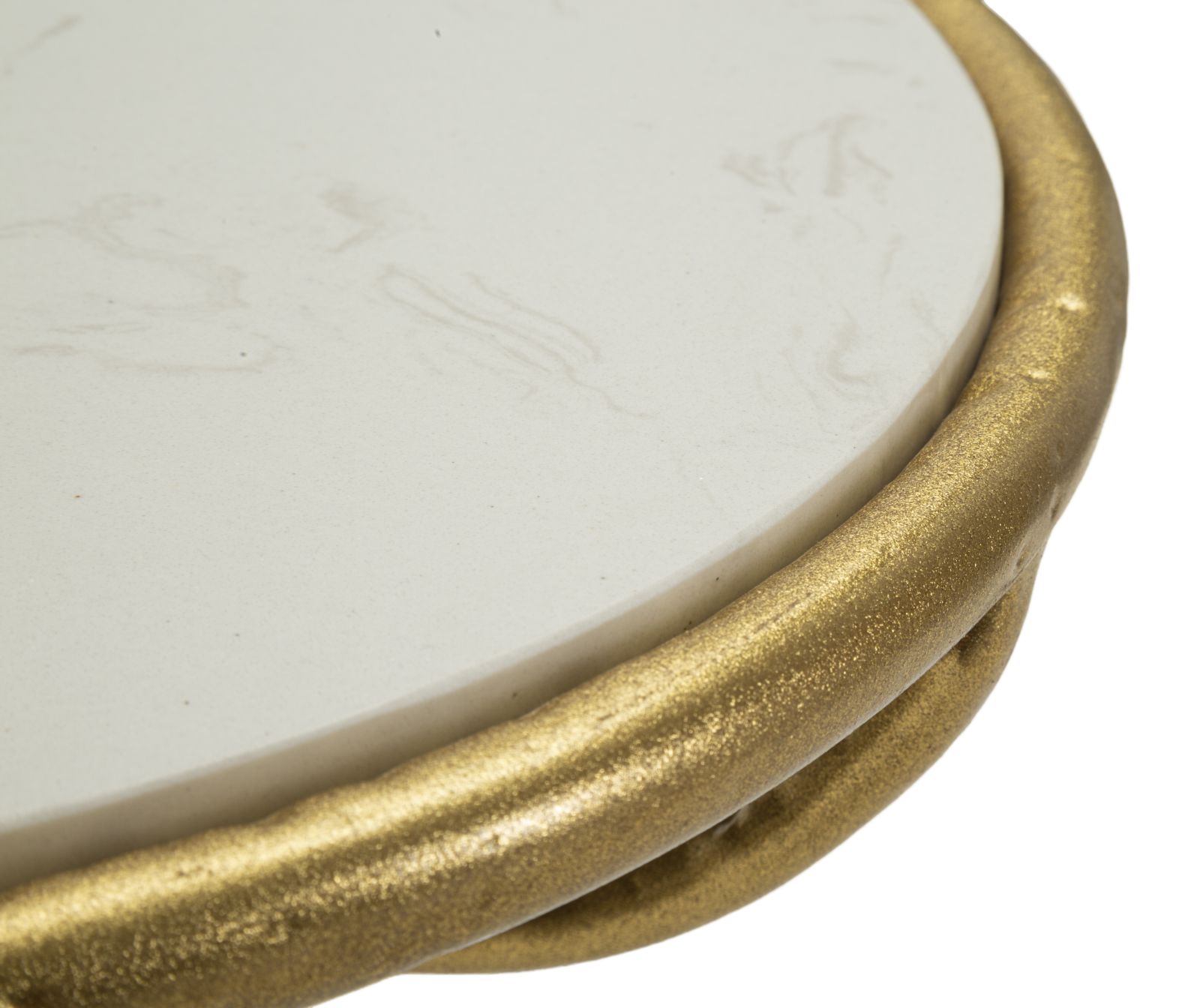 Dekoratívny doplnok Tavolinetto Birds Marble Mauro Ferretti Ø 38×60 cm