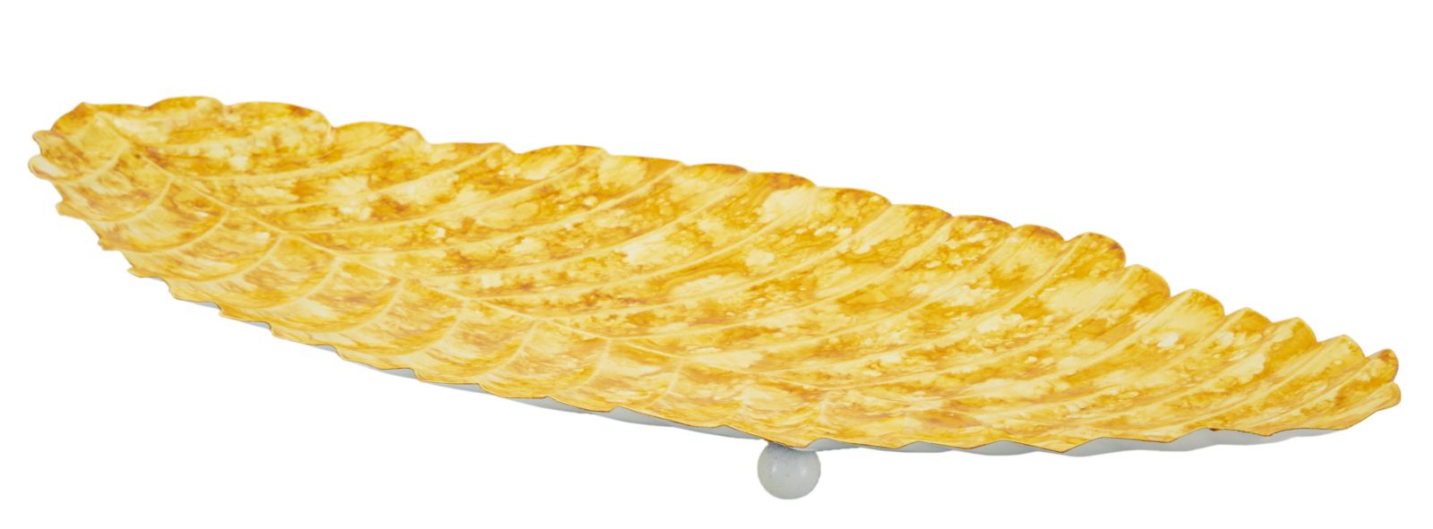 Dekoratívny podnos S Tasche Drop Mauro Ferretti, žltý