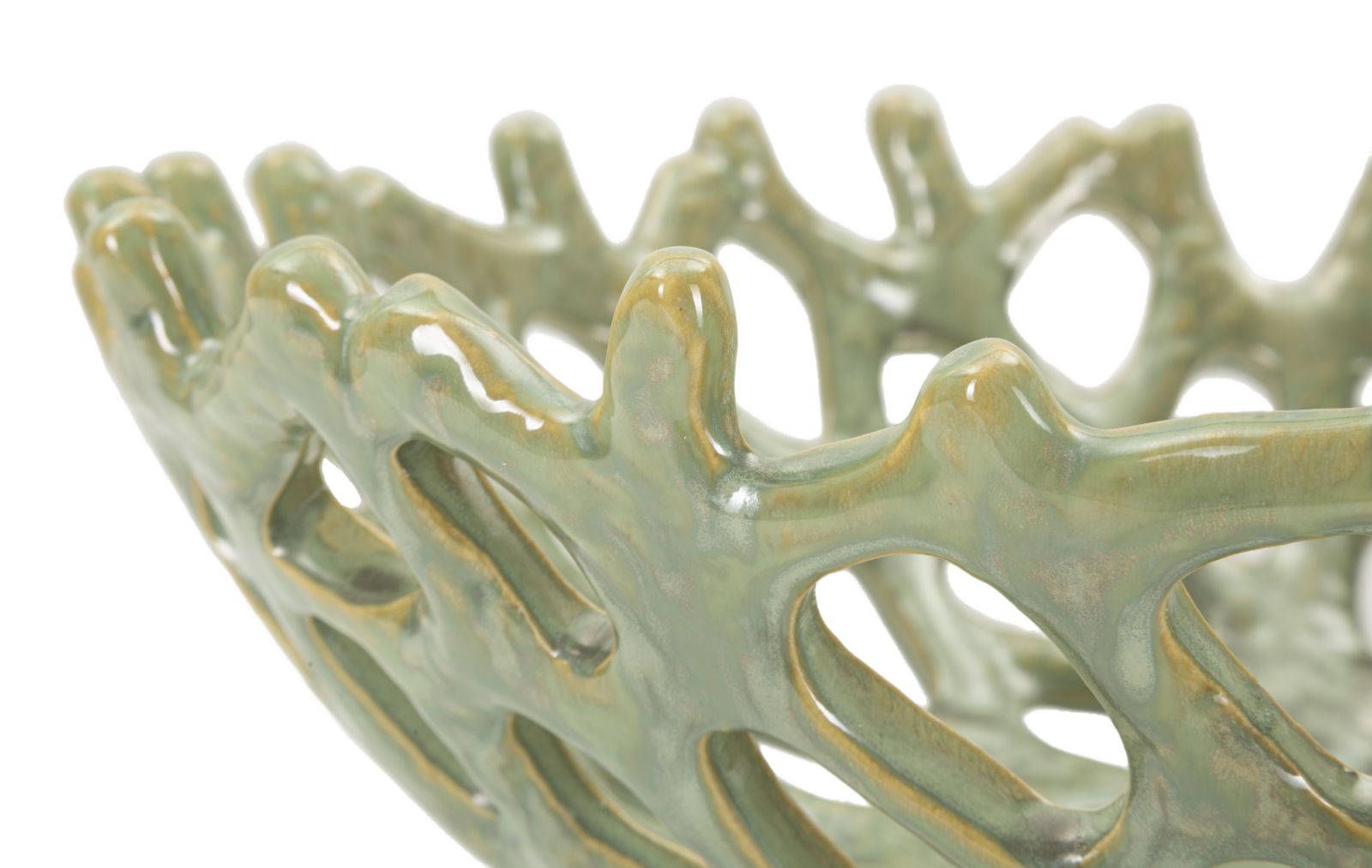 Dekoratívna misa S Tasche Coral Mauro Ferretti, zelená