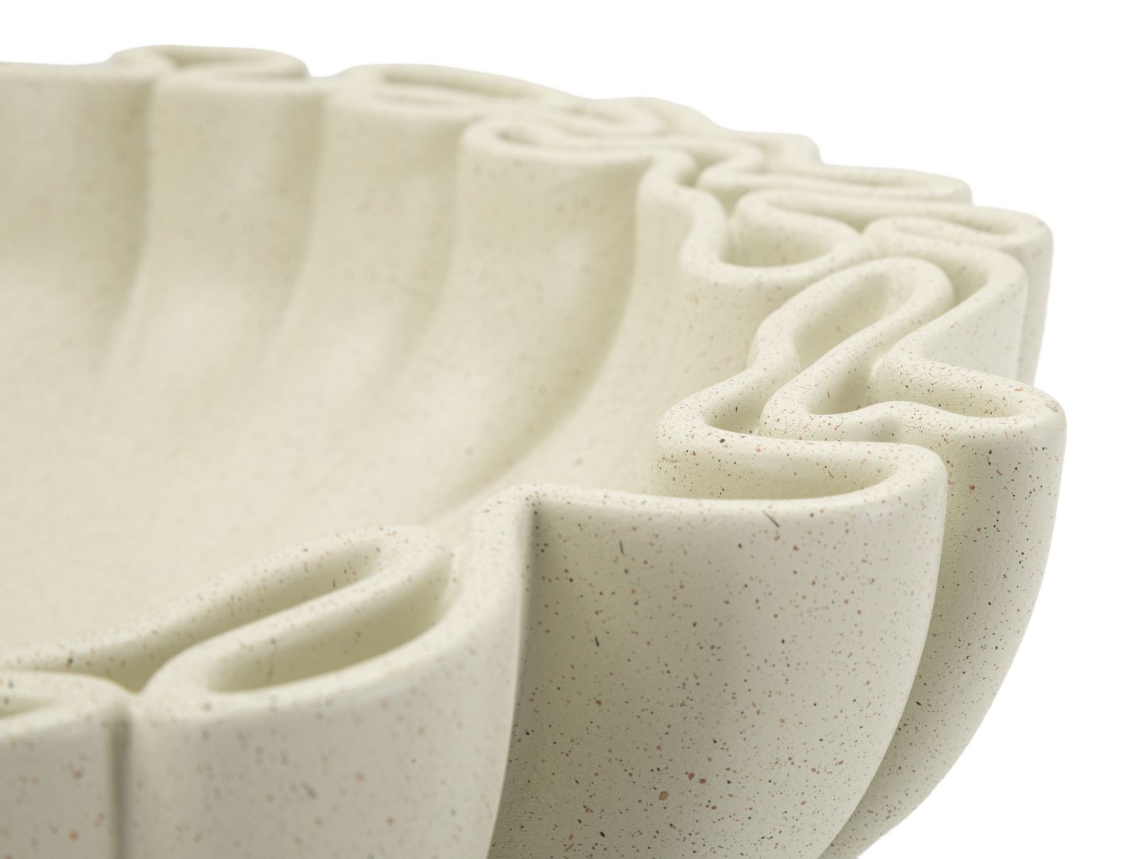 Dekoratívna misa S Tasche Stons Mauro Ferretti, biela