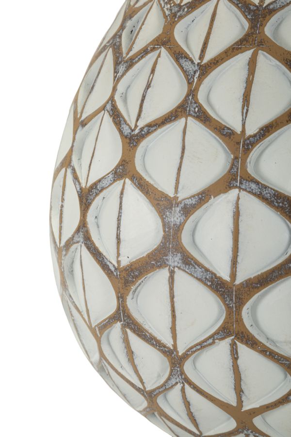 Stolová lampa Tibet Mauro Ferretti, béžová/biela