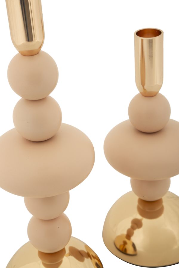 Svietniky P Cand Galaxy Mauro Ferretti, lososová/zlatá