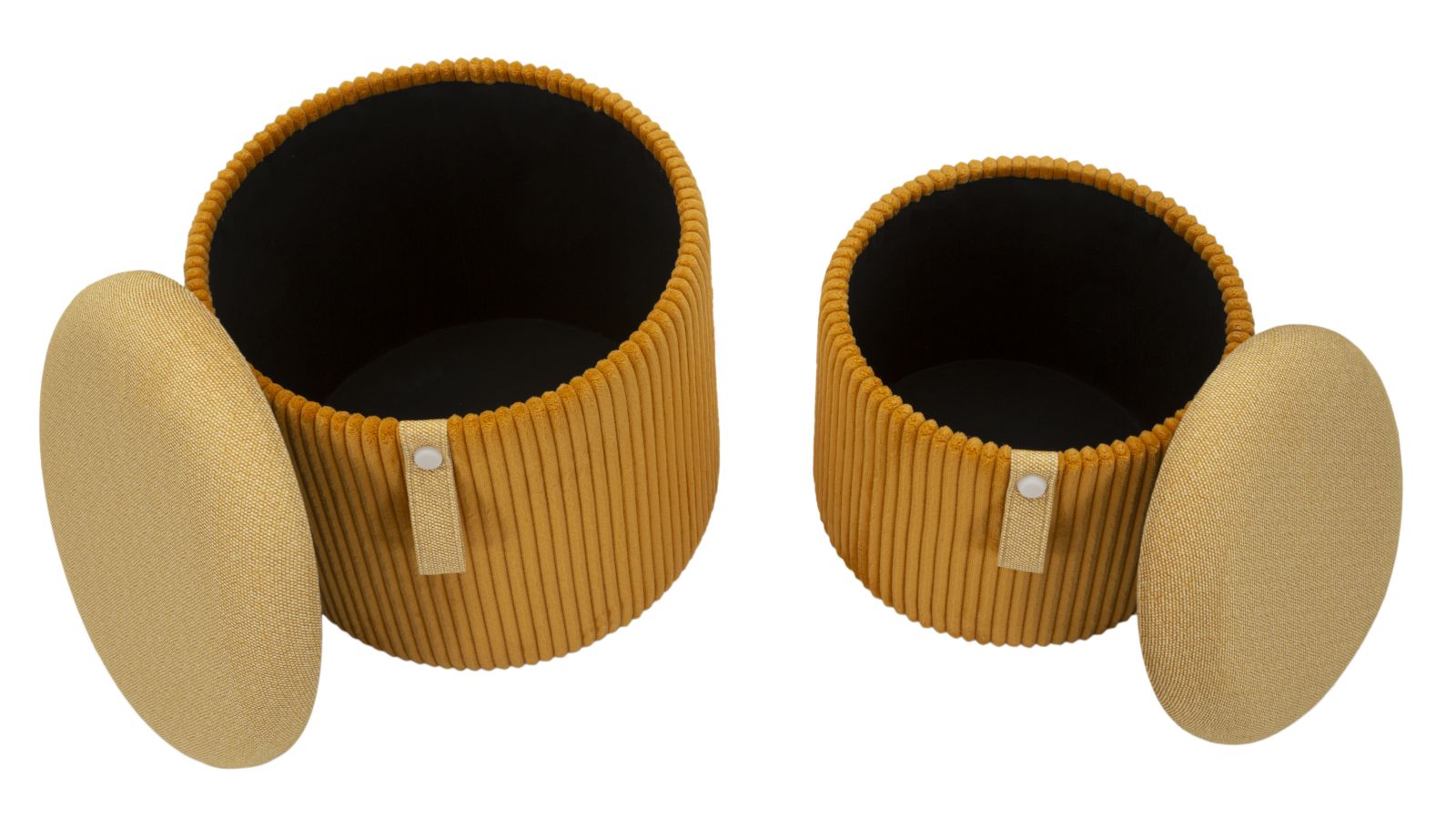 Dekoratívne taburety 2ks C Contenitore Mauro Ferretti, oranžový