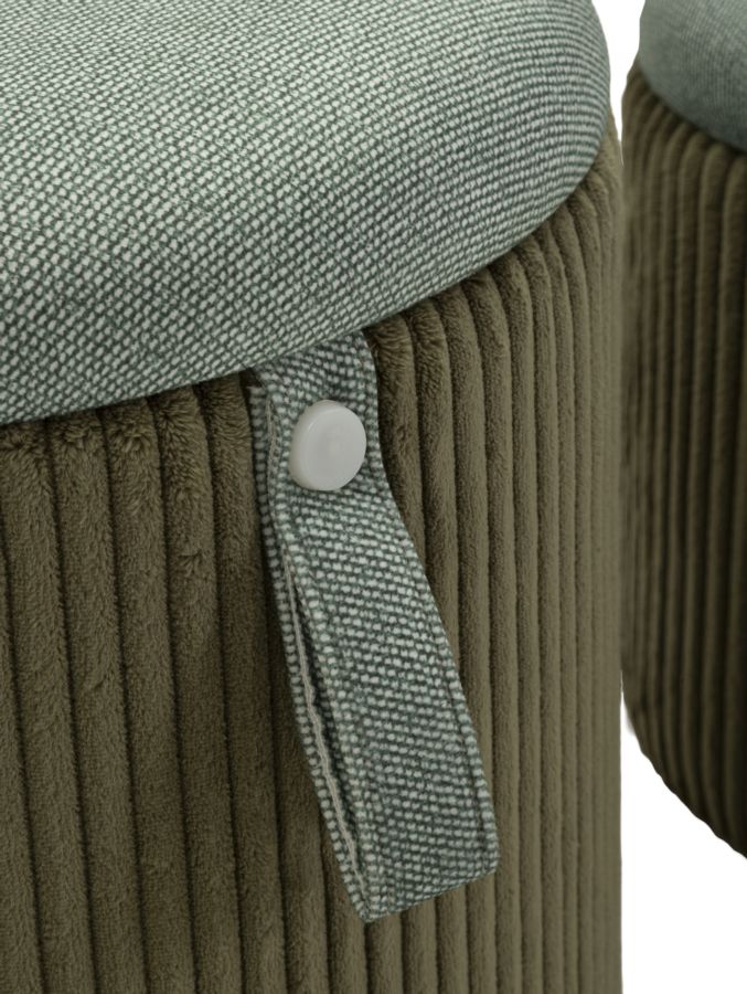 Dekoratívne taburety 2ks C Contenitore Mauro Ferretti, zelený