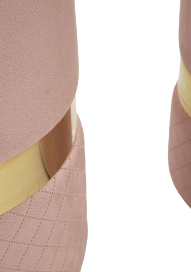 Dekoratívne taburety 2ks C Contenitore Mauro Ferretti, ružový/zlatý