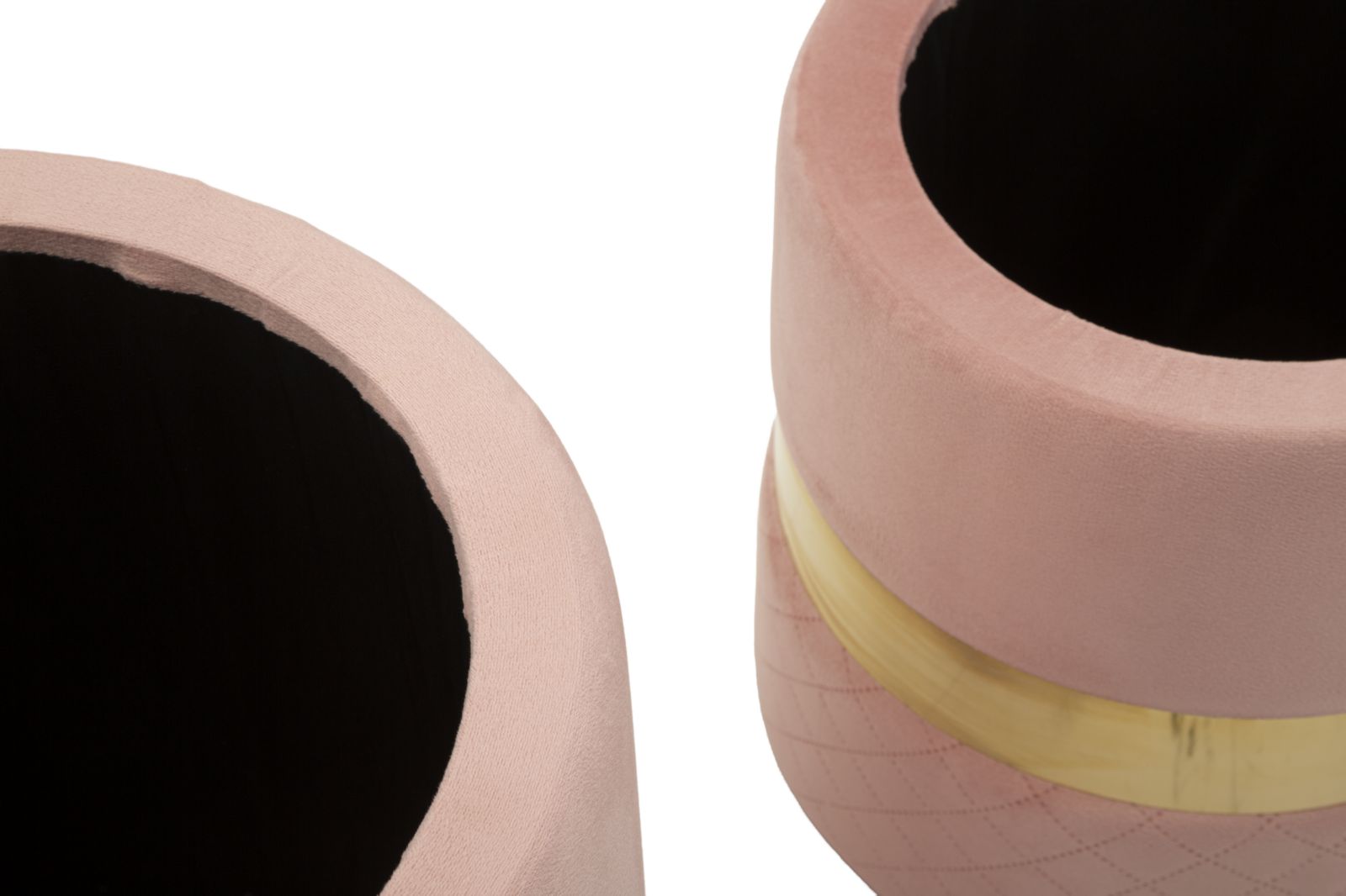 Dekoratívne taburety 2ks C Contenitore Mauro Ferretti, ružový/zlatý