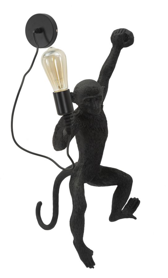 Dizajnová lampa Monkey Nera Mauro Ferretti, čierna