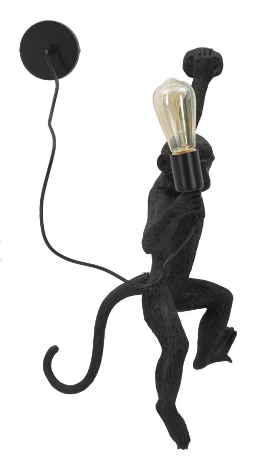 Dizajnová lampa Monkey Nera Mauro Ferretti, čierna