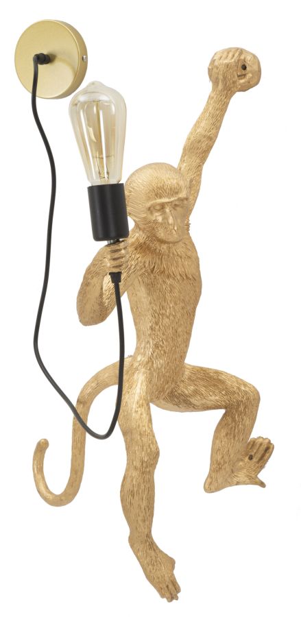 Dizajnová lampa Monkey Oro Mauro Ferretti, zlatá