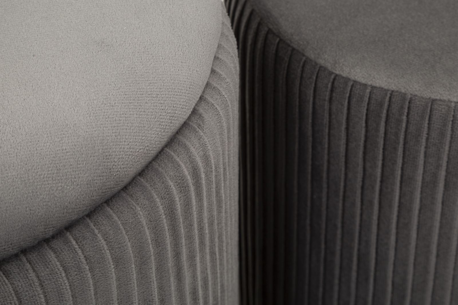 Dekoratívne taburety 2ks + lavička Panca C Contenitore Mauro Ferretti, sivá/zlatá