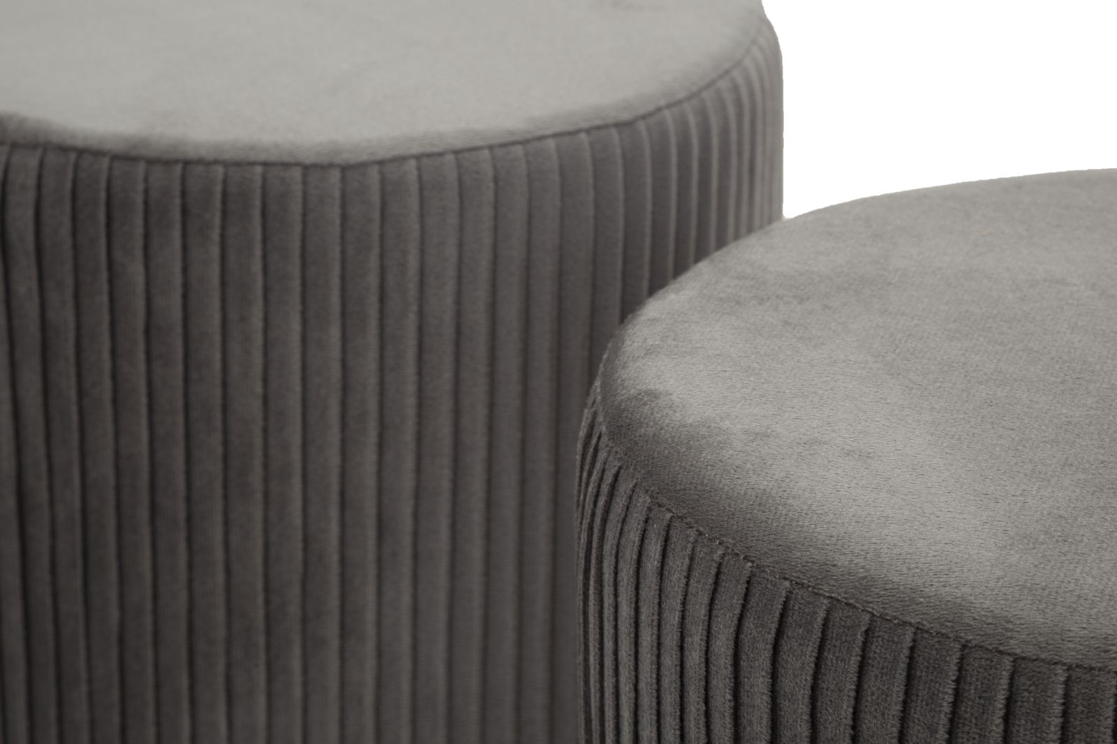 Dekoratívne taburety 2ks + lavička Panca C Contenitore Mauro Ferretti, sivá/zlatá