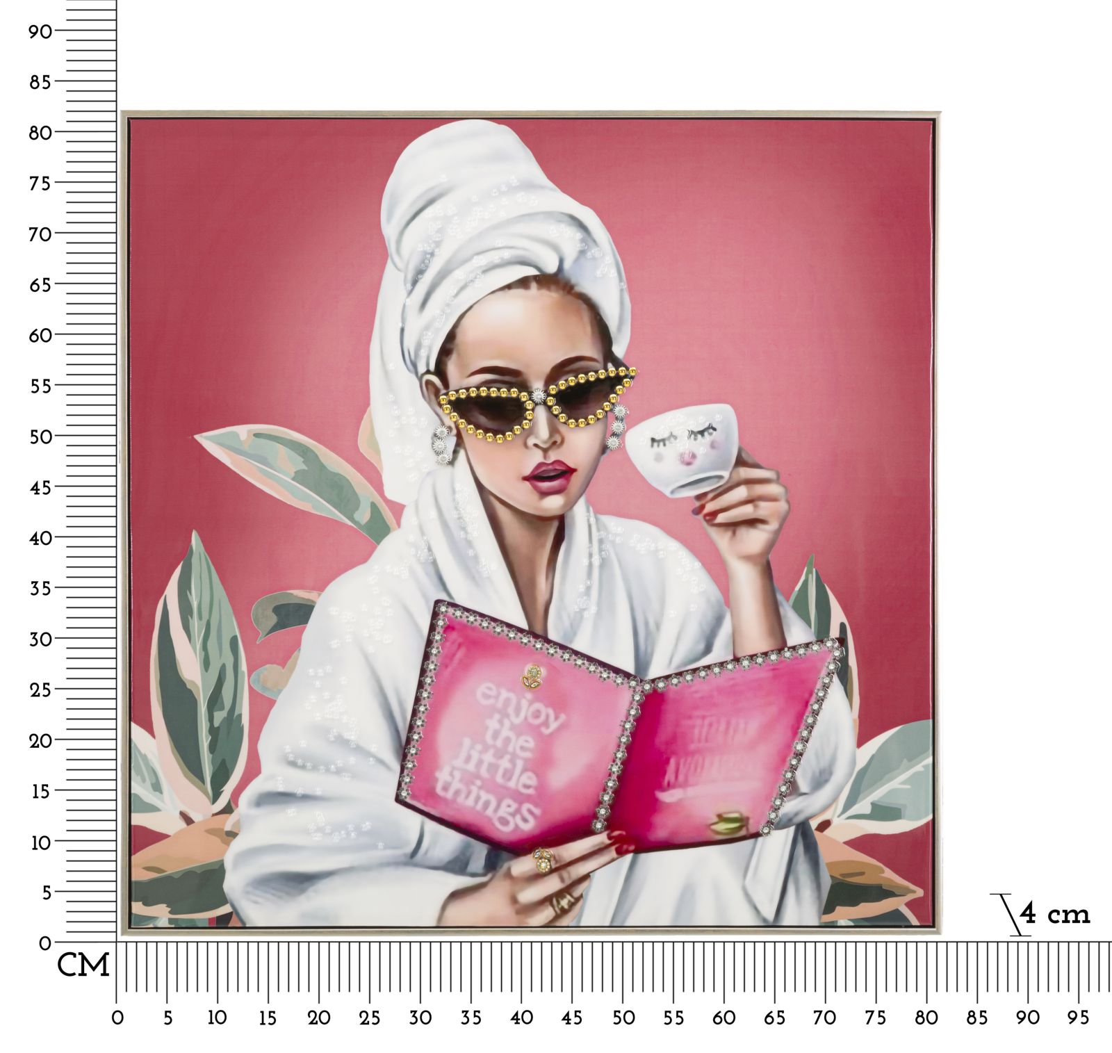 Dekoratívny doplnok Dipinto Su Tela Mauro Ferretti 82×4×82 cm