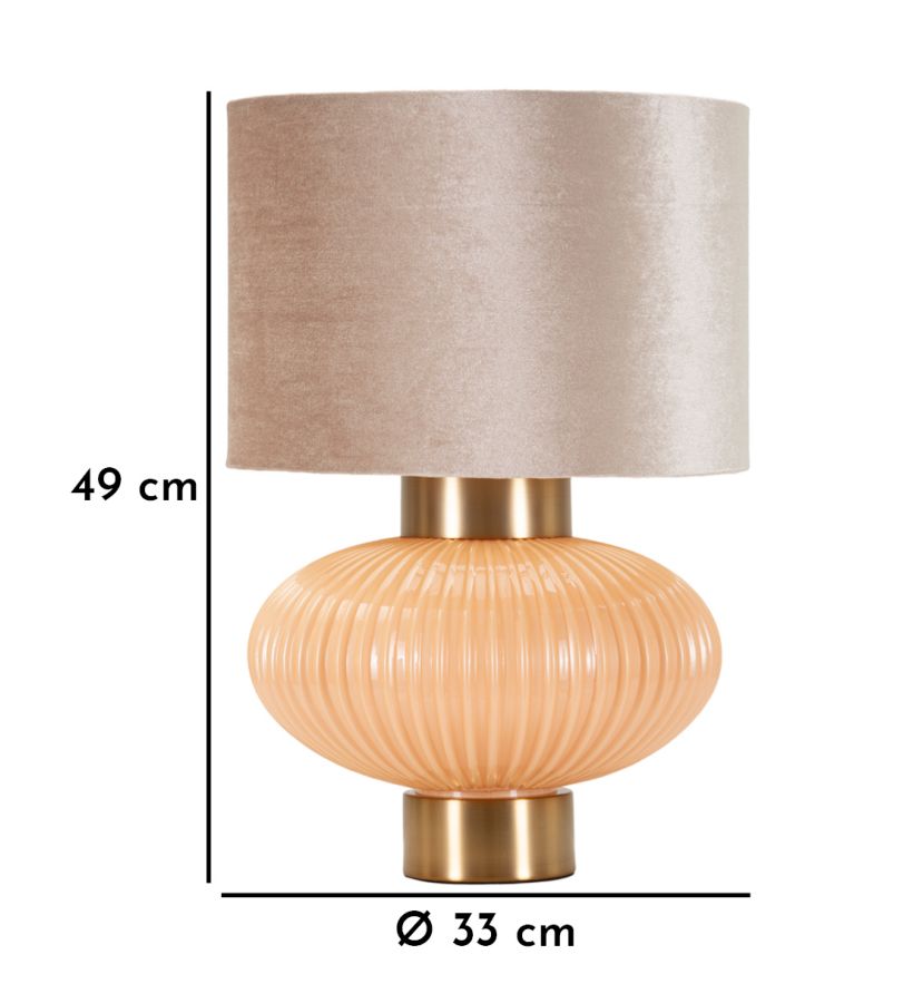 Stolová lampa Perly B Mauro Ferretti, zlatá