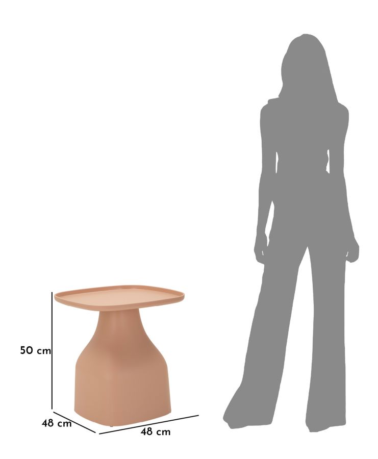 Dekoratívny doplnok Tavolinetto Gea Rosa Mauro Ferretti 48×48×50 cm