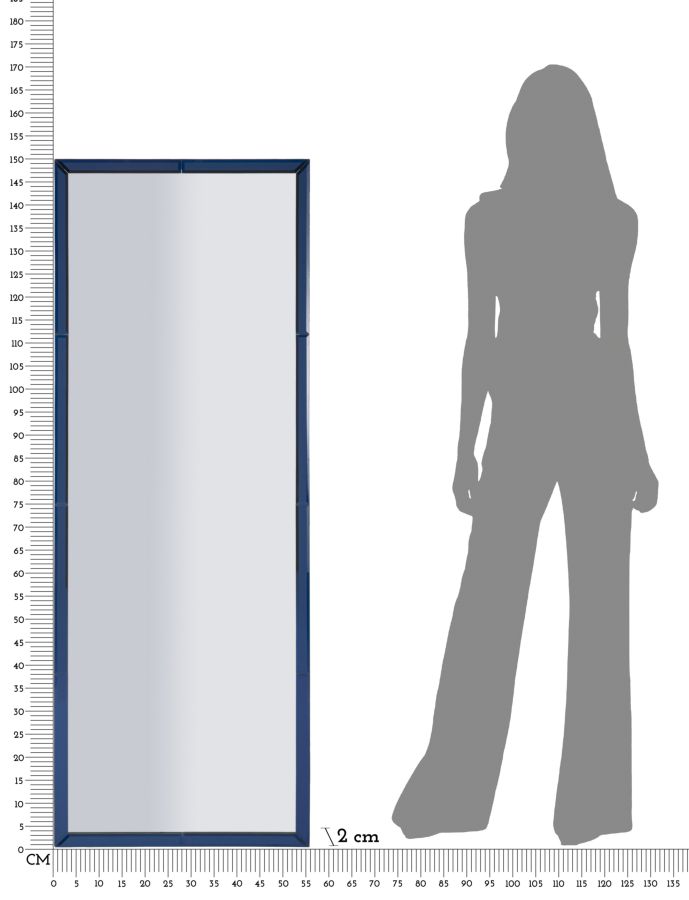 Zrkadlo Riyad Blu, modré