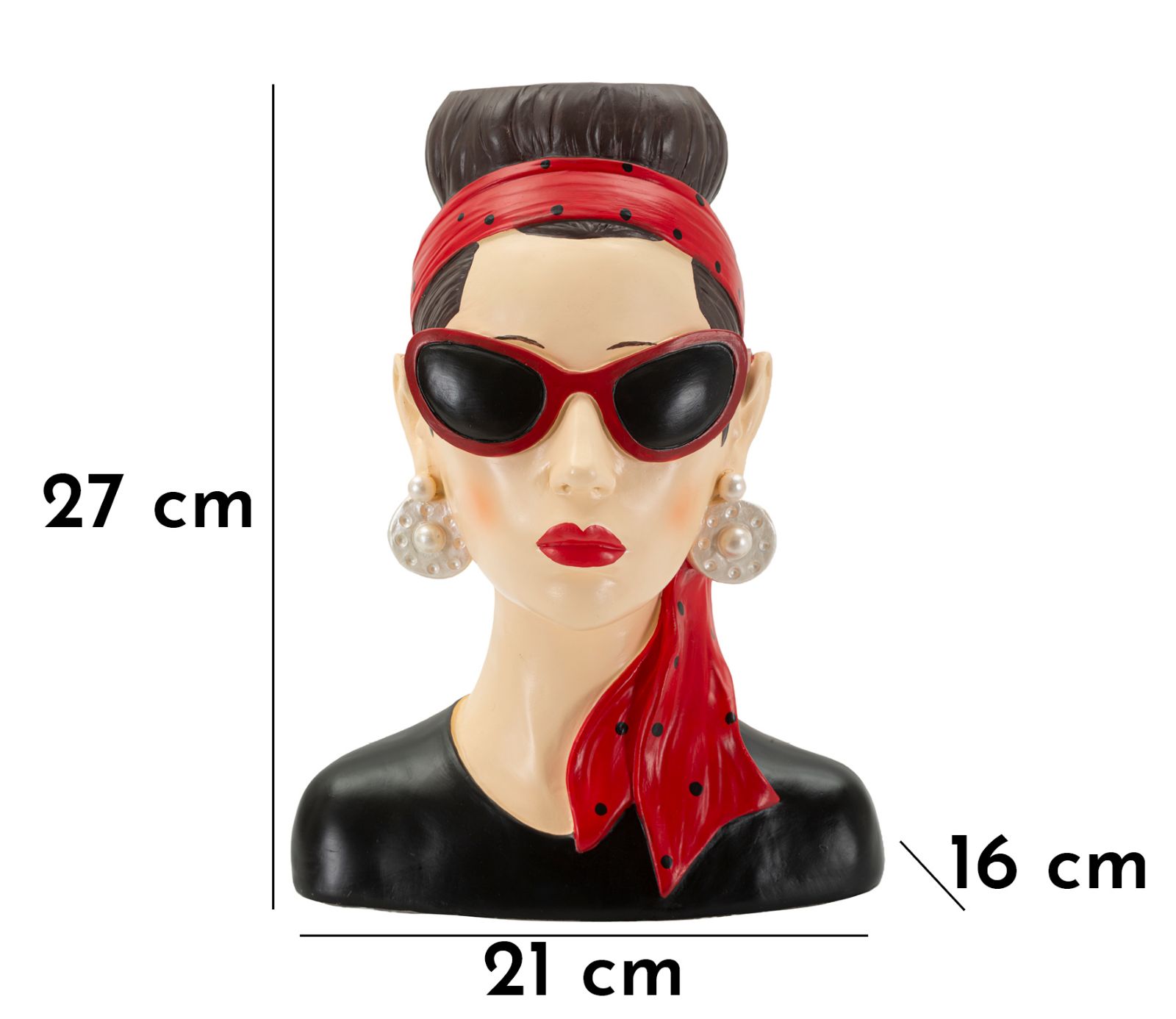 Dekoratívna váza Donna Hollywood B Mauro Ferretti, farebná