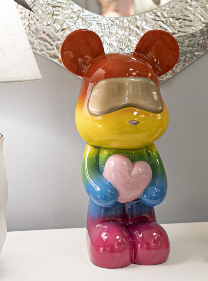 Dekoratívny doplnok Orsetto Rainbow Piedi Mauro Ferretti 22,5×17,5×42,5 cm
