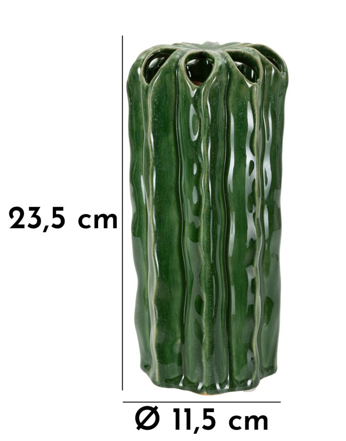 Dekoratívna váza Cactus Tall Mauro Ferretti, zelená