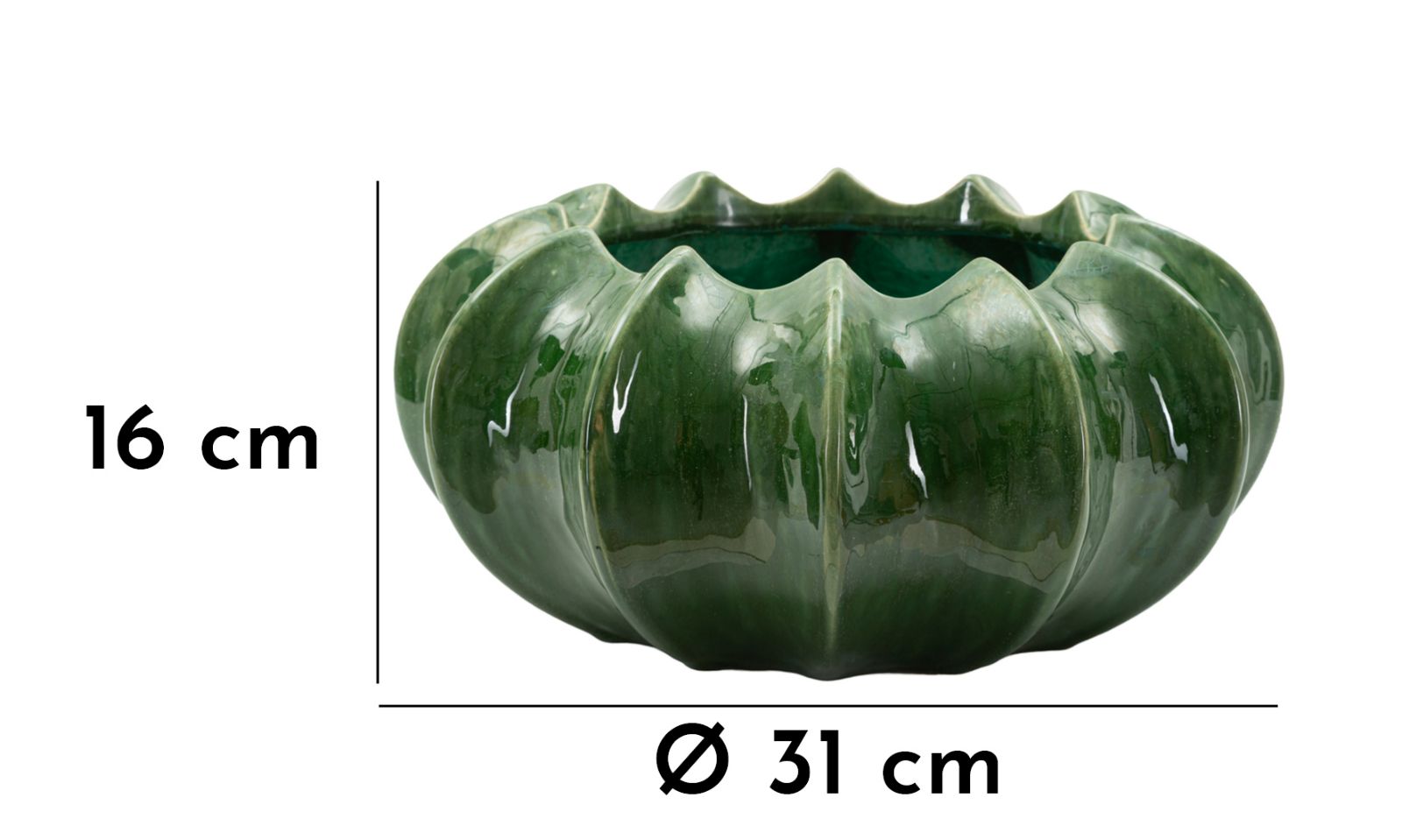Dekoratívny doplnok Cachepot Cactus Mauro Ferretti Ø 31×16 cm