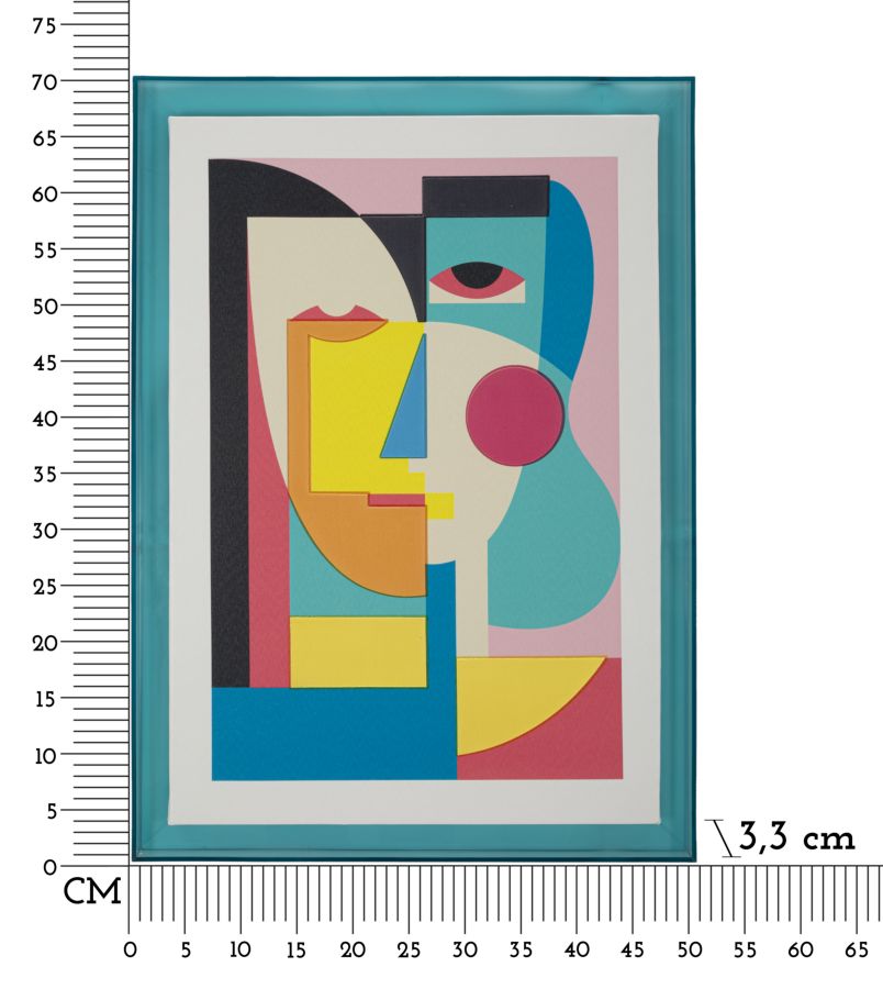 Dekoratívny doplnok Stampa Su Tela Mauro Ferretti 50×3,3×70 cm