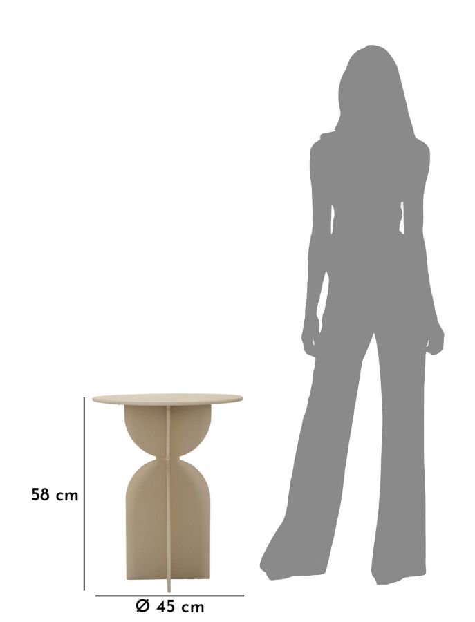 Dekoratívny doplnok Tavolinetto Dune Mauro Ferretti Ø 45×58 cm