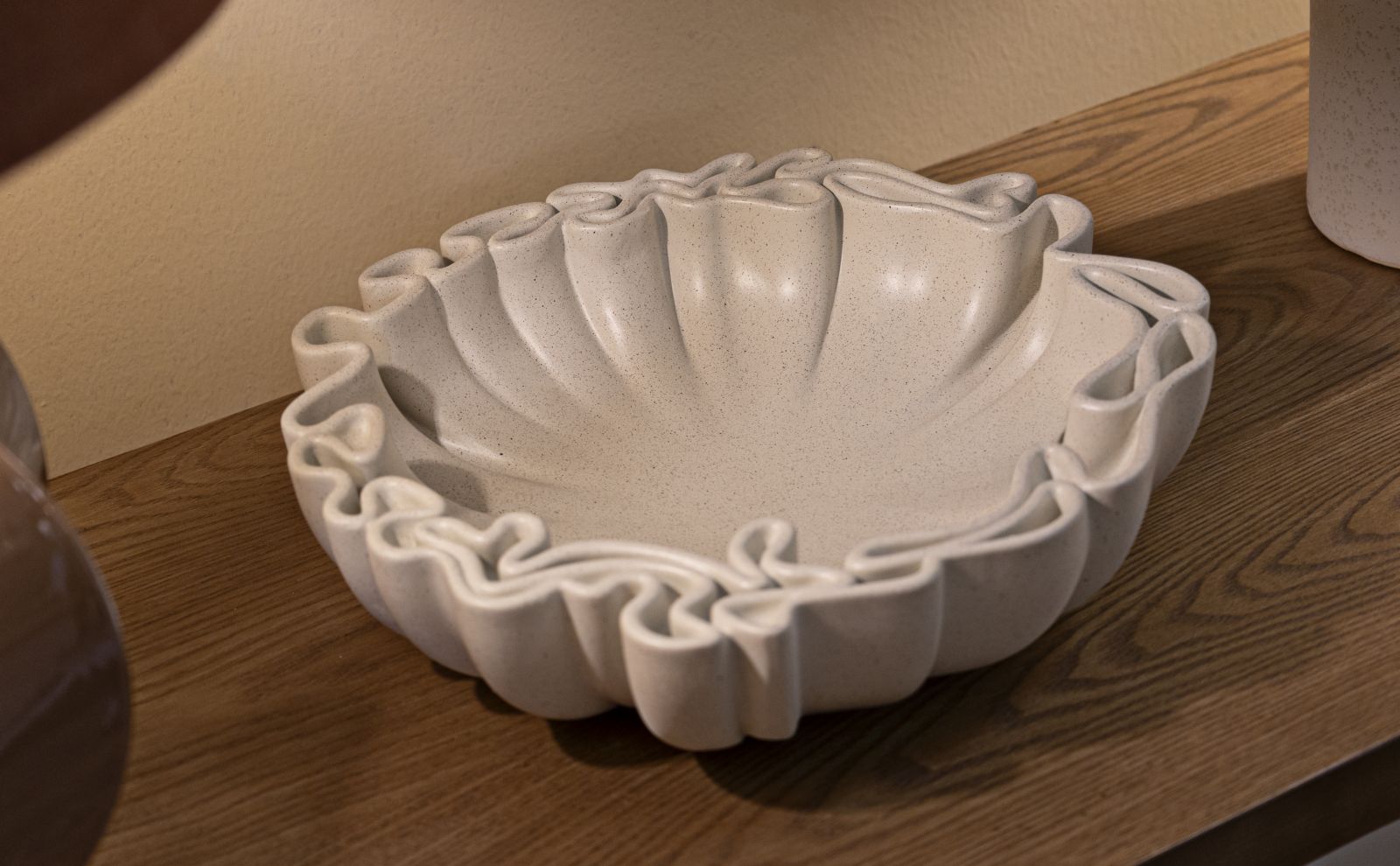 Dekoratívna misa S Tasche Stons Mauro Ferretti, biela