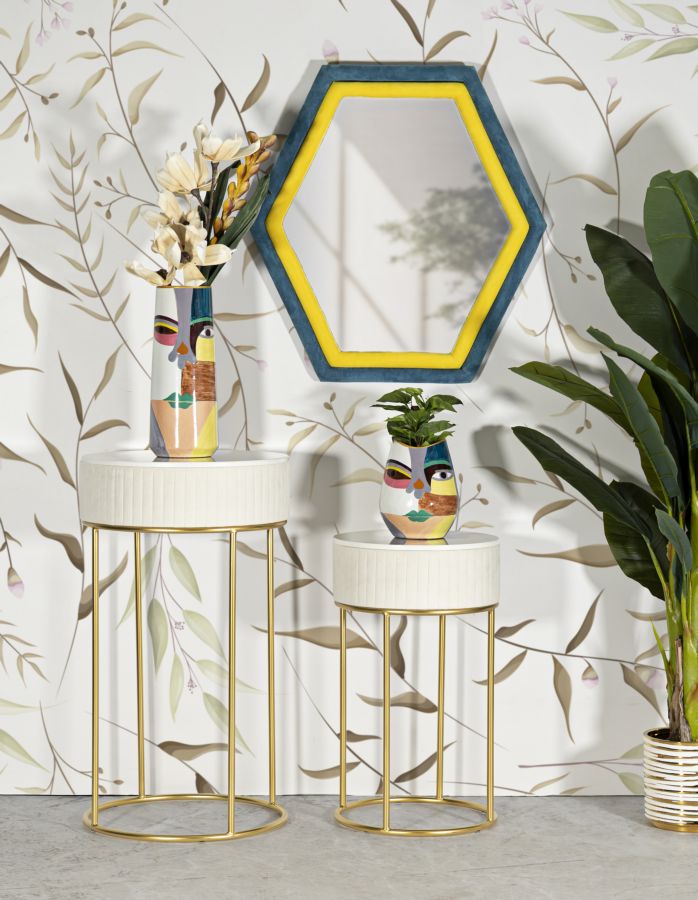 Dekoratívny doplnok Tavolinetti Alti Wedding Mauro Ferretti Ø 50×90-40×70 cm