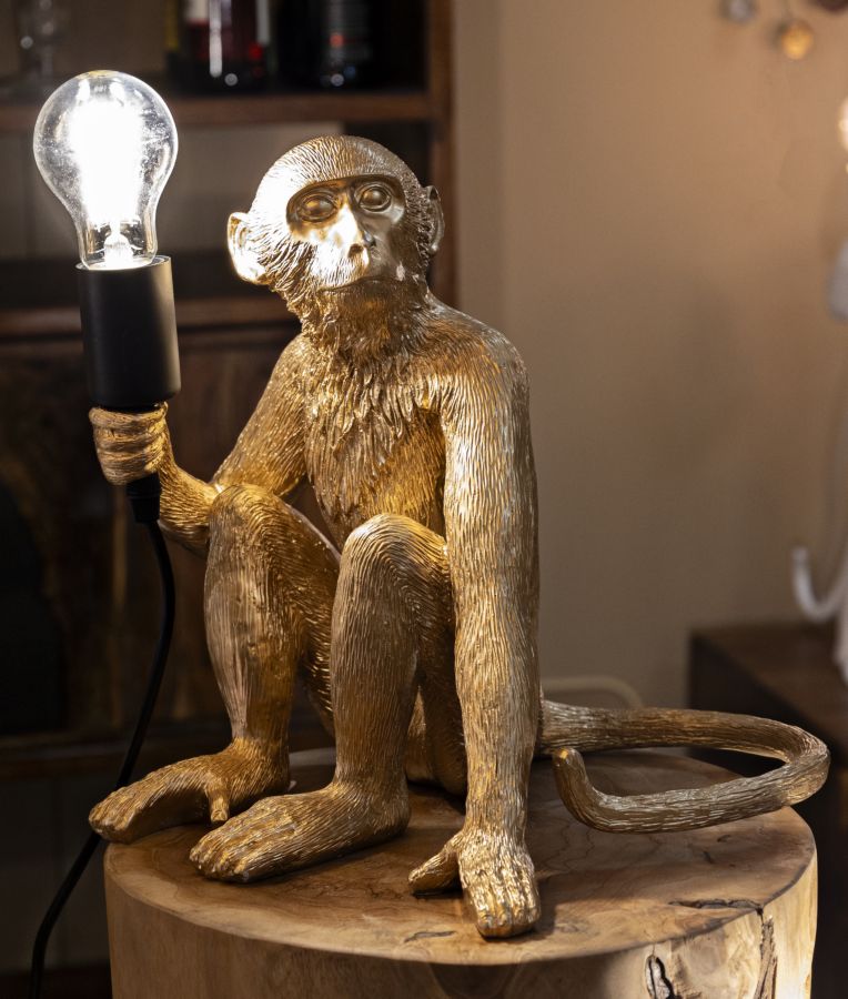 Stolová lampa Monkey Seduta Oro Mauro Ferretti, zlatá