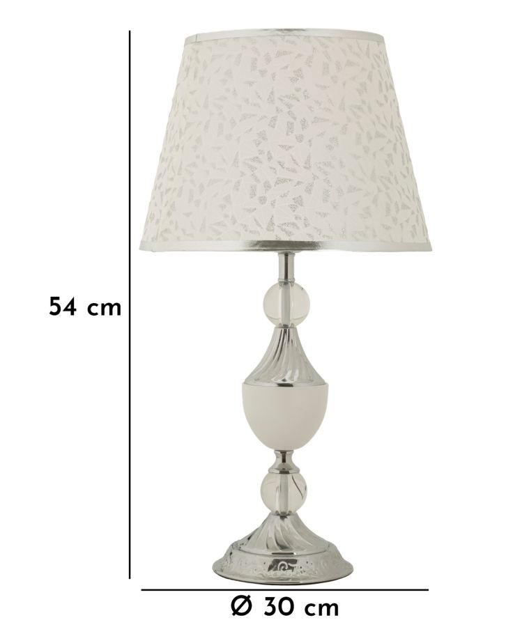 Stolová lampa Kody Mauro Ferretti, strieborná