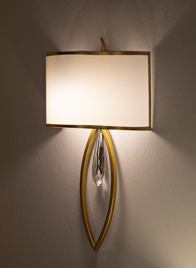 Dizajnová lampa Vienna Mauro Ferretti, zlatá