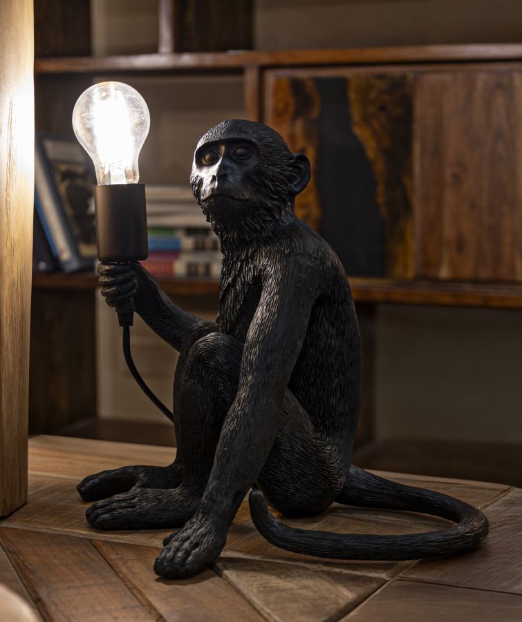 Stolová lampa Monkey Seduta Nero Mauro Ferretti, čierna
