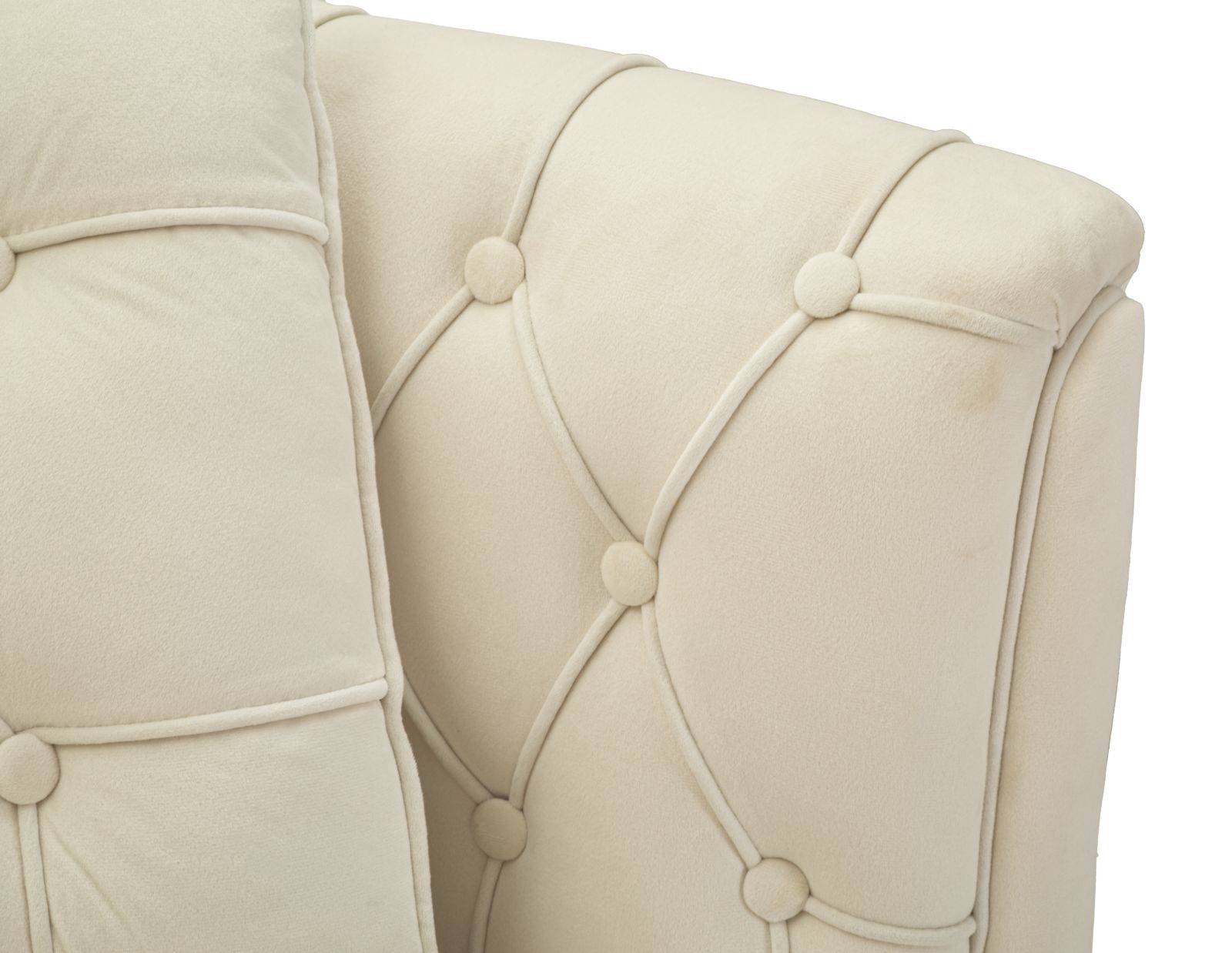 Dekoratívny doplnok Divanetto Budapest Crema Mauro Ferretti 130×83×91 cm