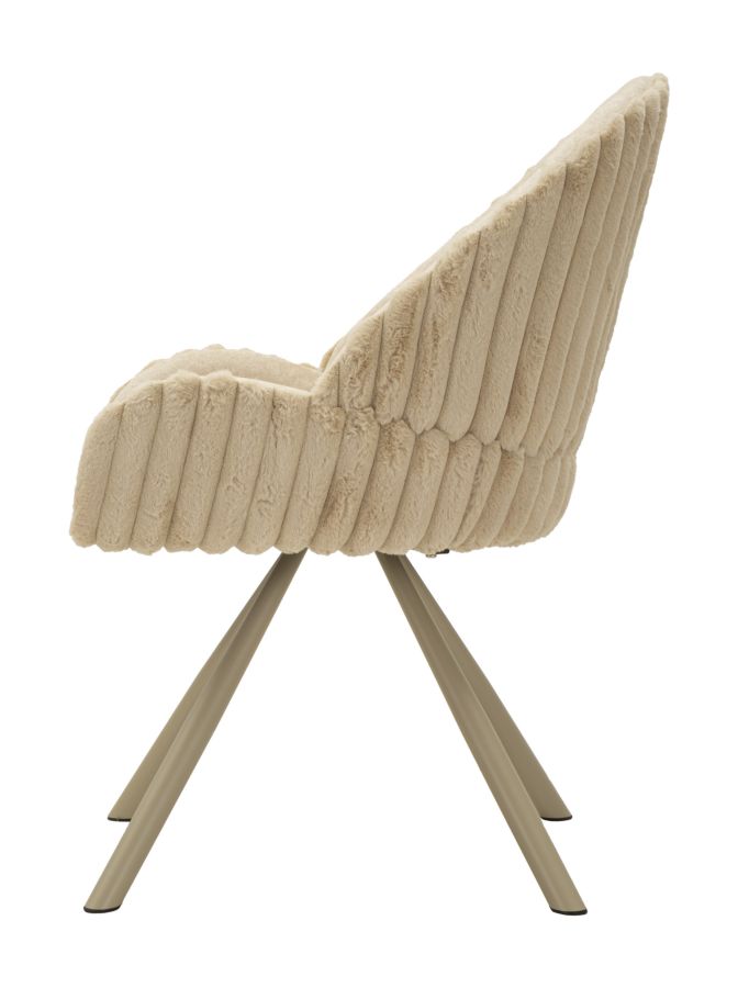 Stolička Sedia Stoccolma Crema Mauro Ferretti 58×53×85 cm