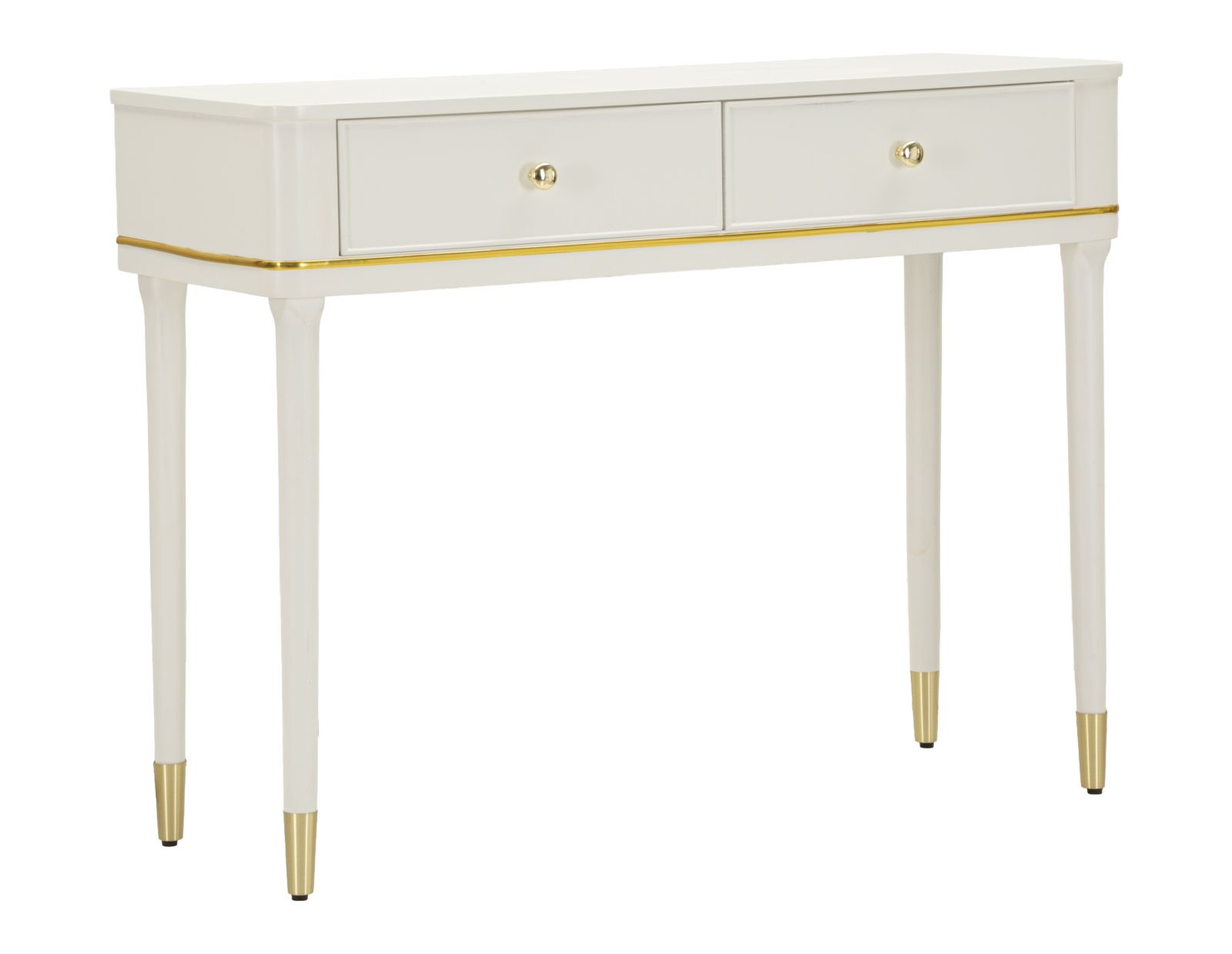 Consola Camille Branca 101x37x78 cm