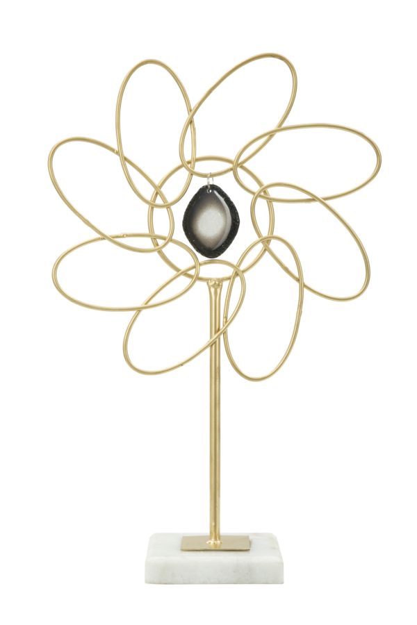 DECORAZIONE GLAM DAISY CM 24X10X37,5 MIN 2