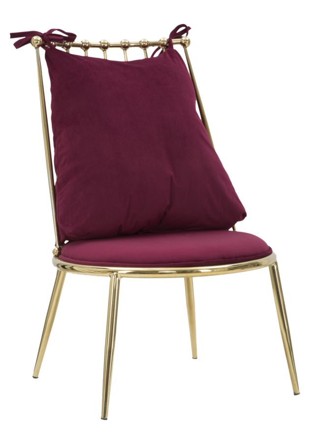 POLTRONA GLAM BACKY CM 55X60X83 (ALTEZZA SEDUTA CM 35 )
