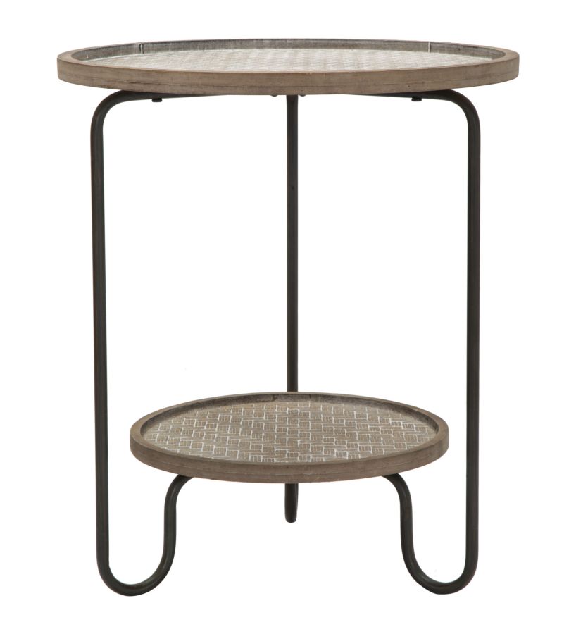 TAVOLINETTO AREX 2 RIPIANI CM  Ø 48X54,5