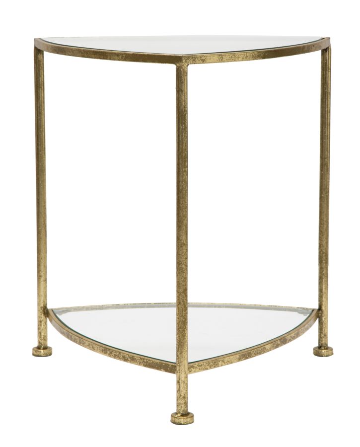 COMODINO 2 RIPIANI TRIANGLE CM 45X45X50