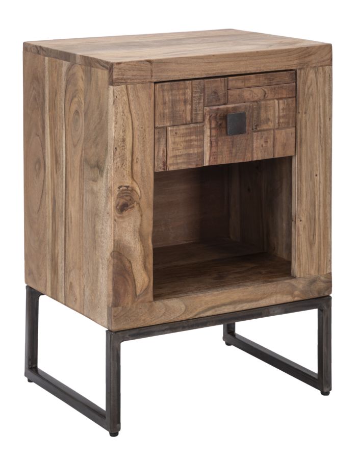 COMODINO MUMBAI CM 45X35X62 (LEGNO DI ACACIA NILOTICA)