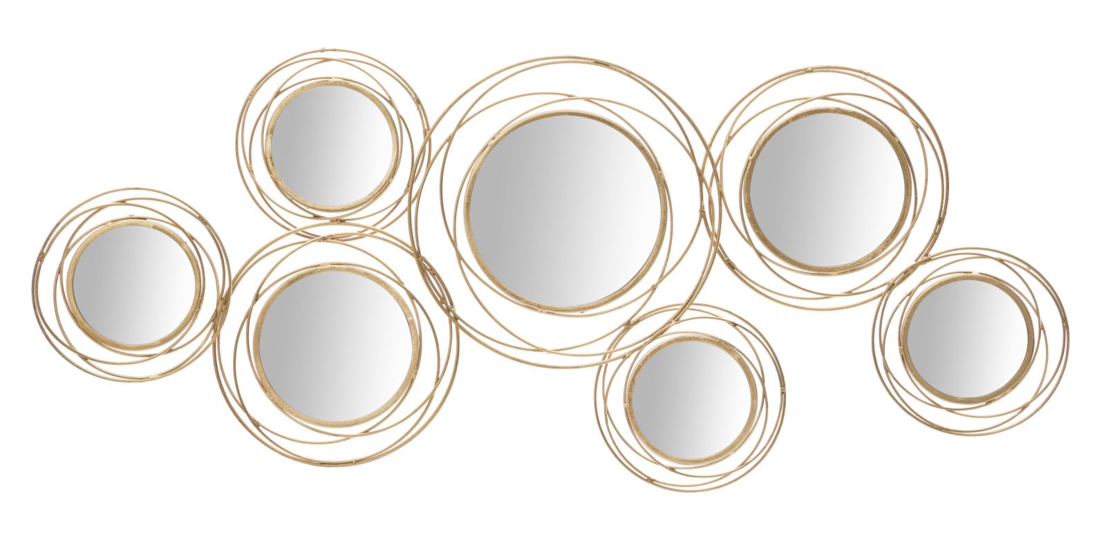 PANNELLO/SPECCHIO GOLD ROUND CM 124,5X4X53,5