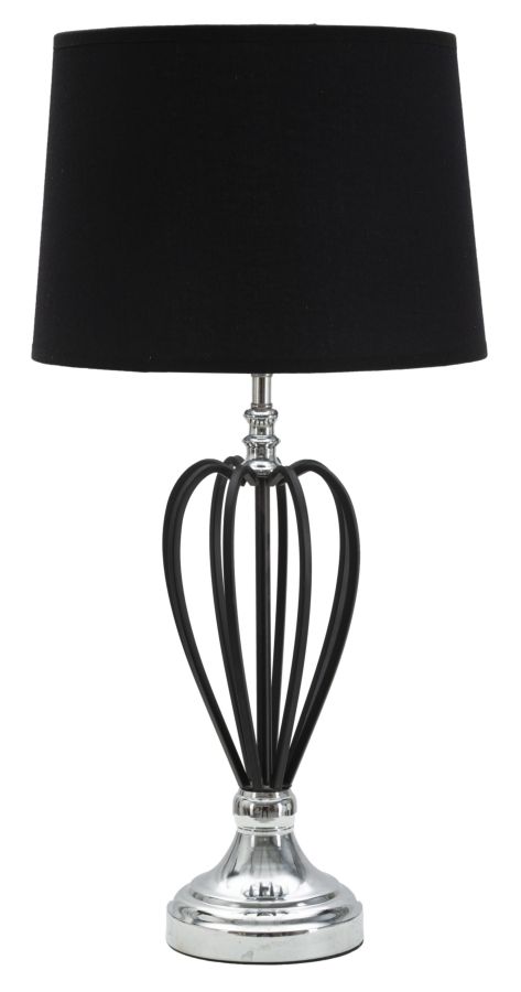 LAMPADA DA TAVOLO DARKY SILVER CM Ø 28X56 MIN 2