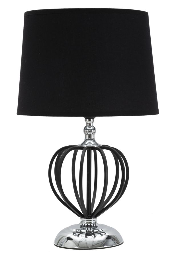 LAMPADA DA TAVOLO DARKY SILVER CM Ø28X44,5 MIN 2