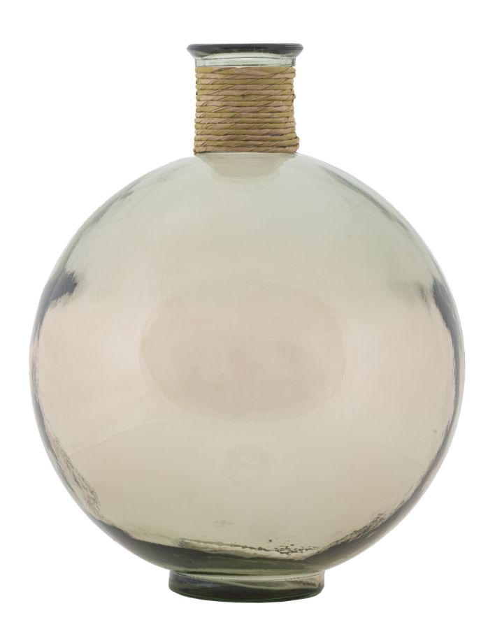 VASO ROPE ARTEMIS VETRO RICICLATO CM Ø 34X44 (MADE IN SPAIN)