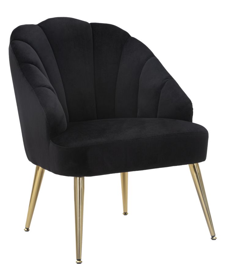 POLTRONA SHELL NERA CM 65X69X84 
