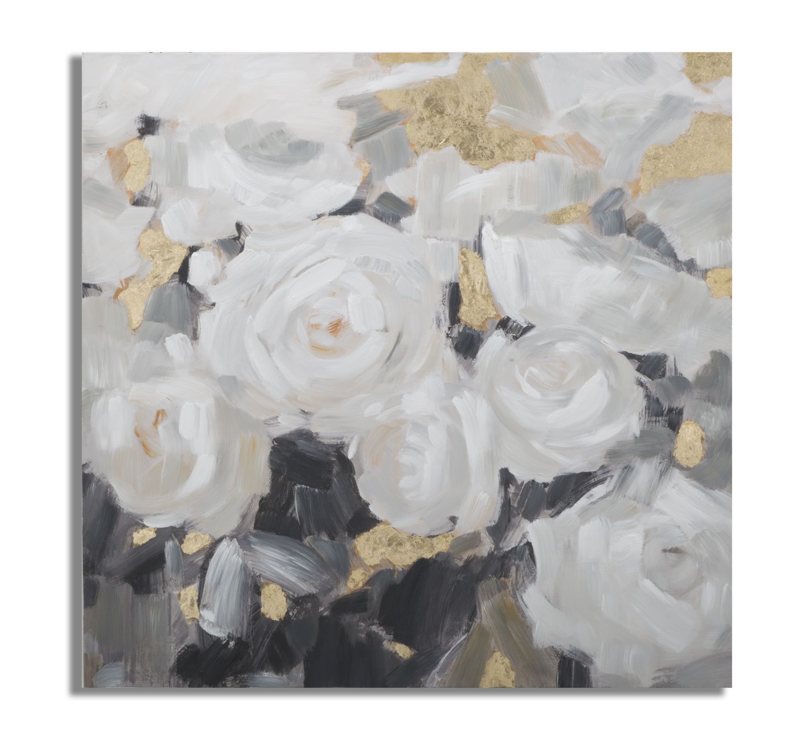 DIPINTO SU TELA WHITE FLOWER -B- CM 90X3,7X90 