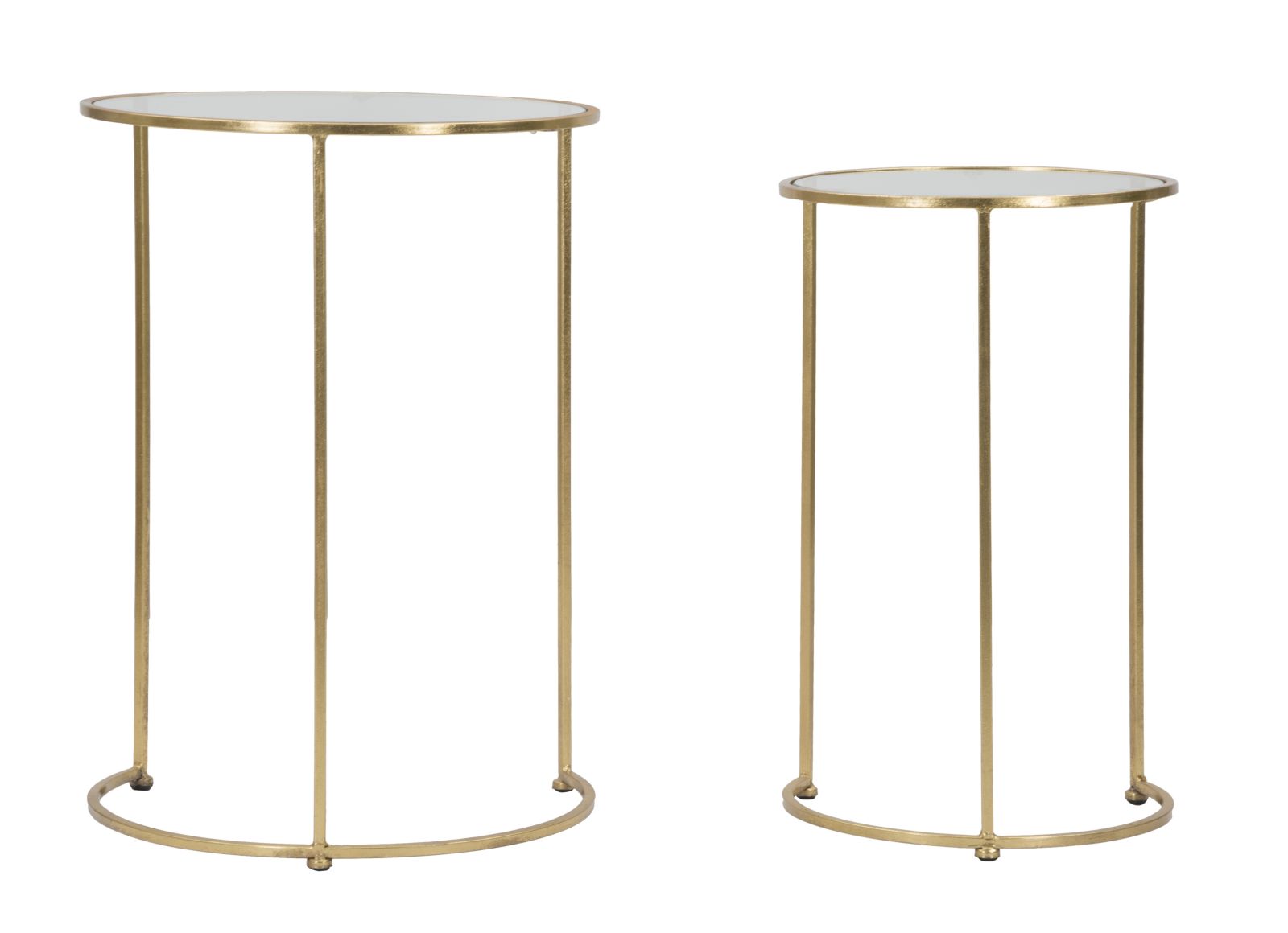TAVOLINETTI GLAM SIMPLY COPPIA CM Ø 44,5X63-34,5X56,5                 