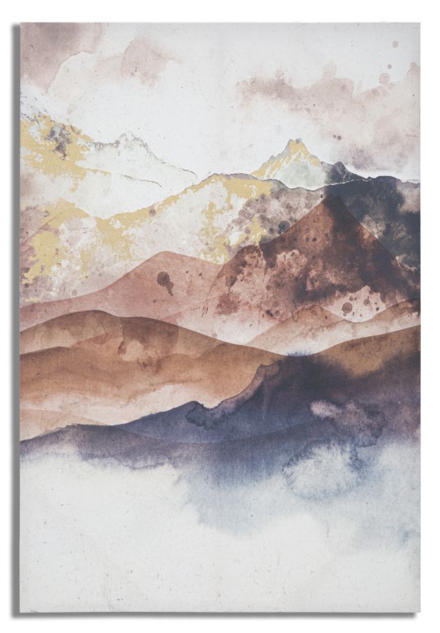 STAMPA DIPINTA BROWN MOUNTAIN CM 80X3X120